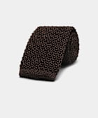 Dark Brown Knitted Tie