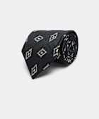 Dark Grey Graphic Tie