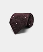 Burgundy Flower Tie