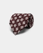 Burgundy Graphic Tie