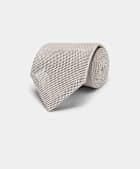 Light Taupe Grenadine Tie