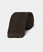 Brown Knitted Tie