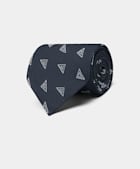 Navy Graphic Tie