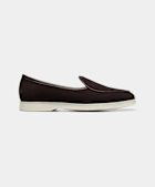 SUITSUPPLY Italian Calf Suede Dark Brown Slip-On