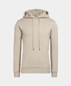 SUITSUPPLY Pure Cotton Light Brown Hoodie