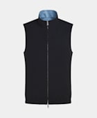 Navy & Light Blue Reversible Reversible Vest