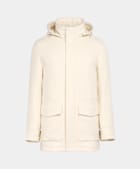 Parka off-white gepolstert