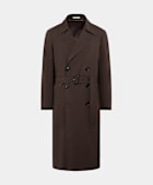 Trenchcoat dunkelbraun Gürtel