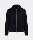 Navy Bomber Jacket