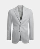 Havana 浅灰色合体身型西装外套