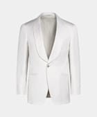 Veste de smoking Havana coupe Tailored blanc cassé