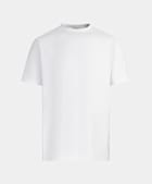 T-shirt a girocollo bianca