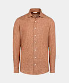 Orange Slim Fit Shirt