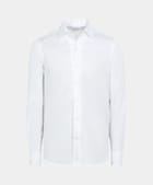 Camicia bianca vestibilità slim con colletto in unico pezzo