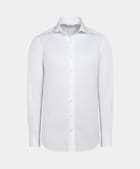 White Twill Tailored Fit Shirt