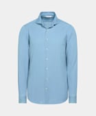 Chemise coupe tailored bleu clair