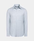 Chemise coupe tailored bleu clair