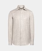 Light Taupe Relaxed Fit Shirt