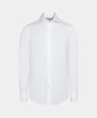 Camisa de sarga corte Slim blanca