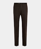 Pantaloni chino marrone scuro slim leg straight