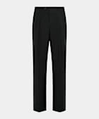 Black Wide Leg Straight Chinos