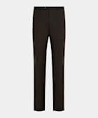 Dark Brown Straight Leg Trousers