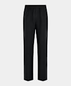 Black Wide Leg Straight Trousers