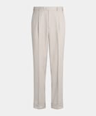 Light Taupe Firenze Trousers