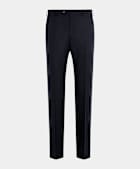 Navy Straight Leg Suit Trousers