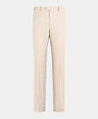 Sand Straight Leg Suit Trousers