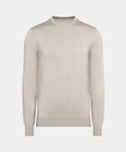 Pull col rond sable
