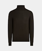 Dark Brown Merino Turtleneck