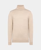 Sand Merino Turtleneck