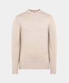 Pull col rond sable