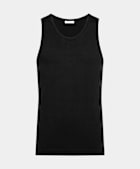 Black Knitted Tank Top