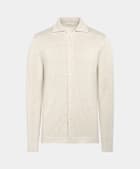 Sand Long Sleeve Polo Cardigan