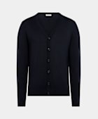 Navy V-Neck Cardigan