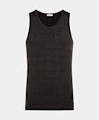 Dark Brown Knitted Tank Top