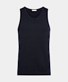 Navy Knitted Tank Top