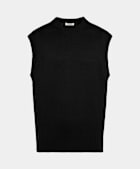 Black Sleeveless Crewneck