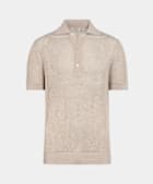 Sand Crochet Polo