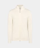 Zip-Cardigan off-white