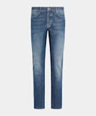  Mid Blue 5 Pocket Jules Jeans