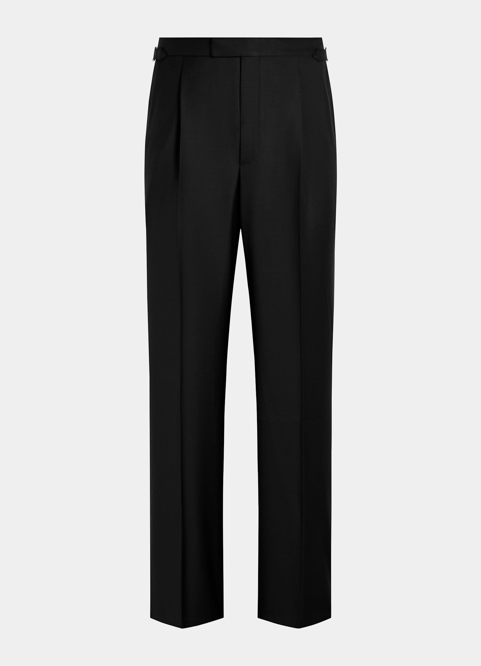 SUITSUPPLY All Season Pure S110's Wool by Vitale Barberis Canonico, Italy Black Tailored Fit Havana Tuxedo