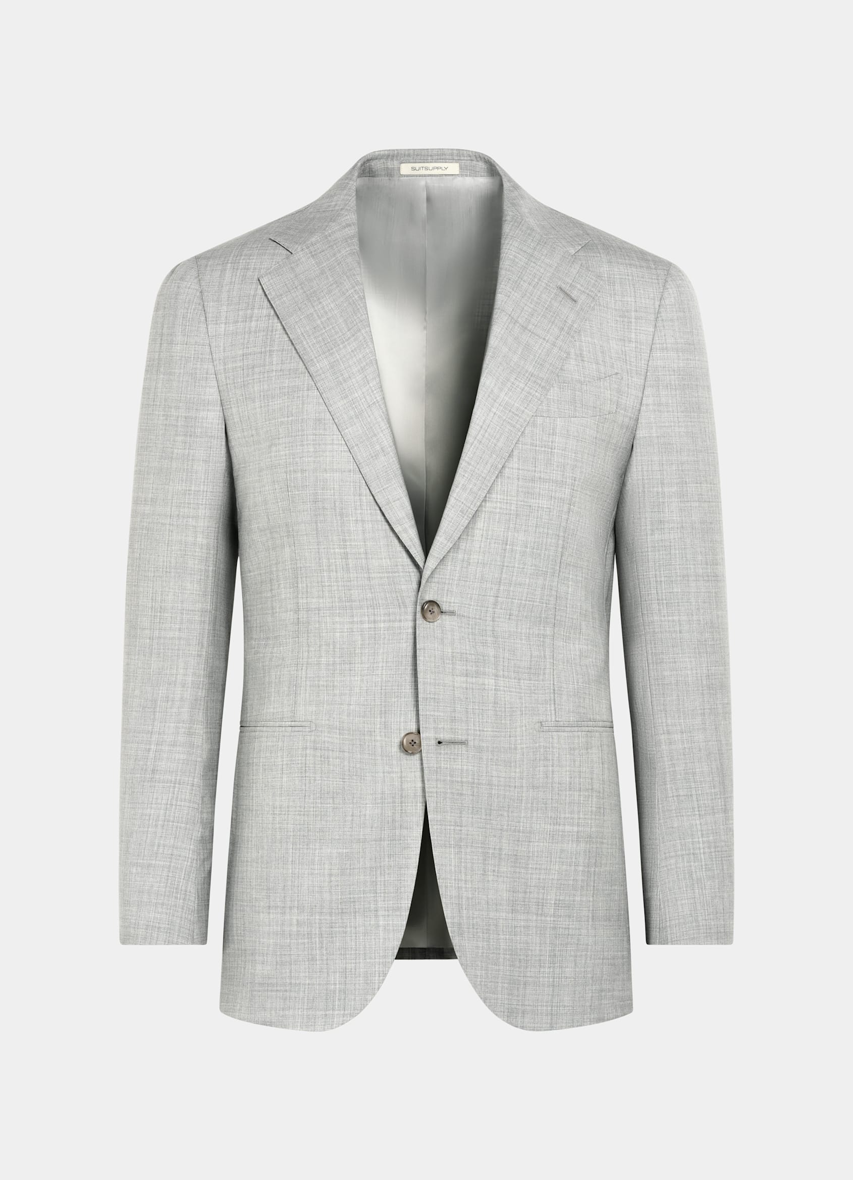SUITSUPPLY All season Pure laine tropicale S120's par Vitale Barberis Canonico, Italie Costume Perennial Havana coupe Tailored gris clair