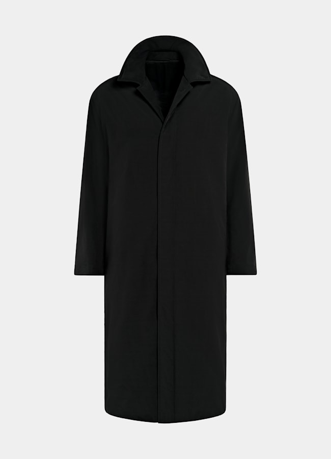 SUITSUPPLY Tessuto tecnico - Olmetex, Italia Cappotto nero imbottito