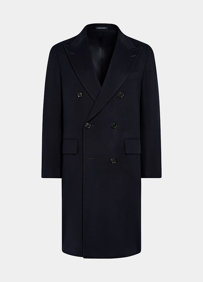 SUITSUPPLY Pure laine Manteau bleu marine