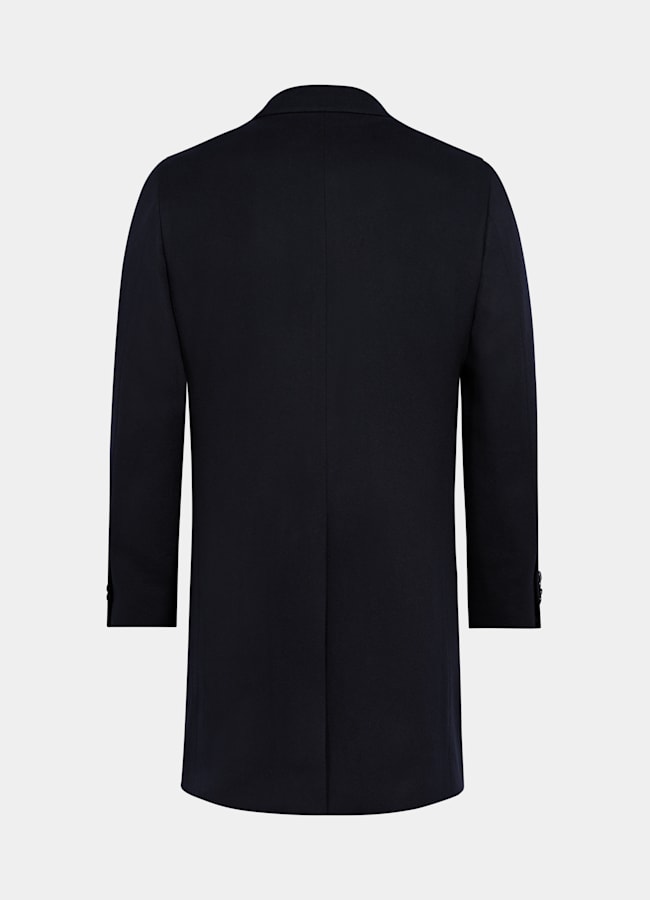 SUITSUPPLY Pure Wool Navy Overcoat