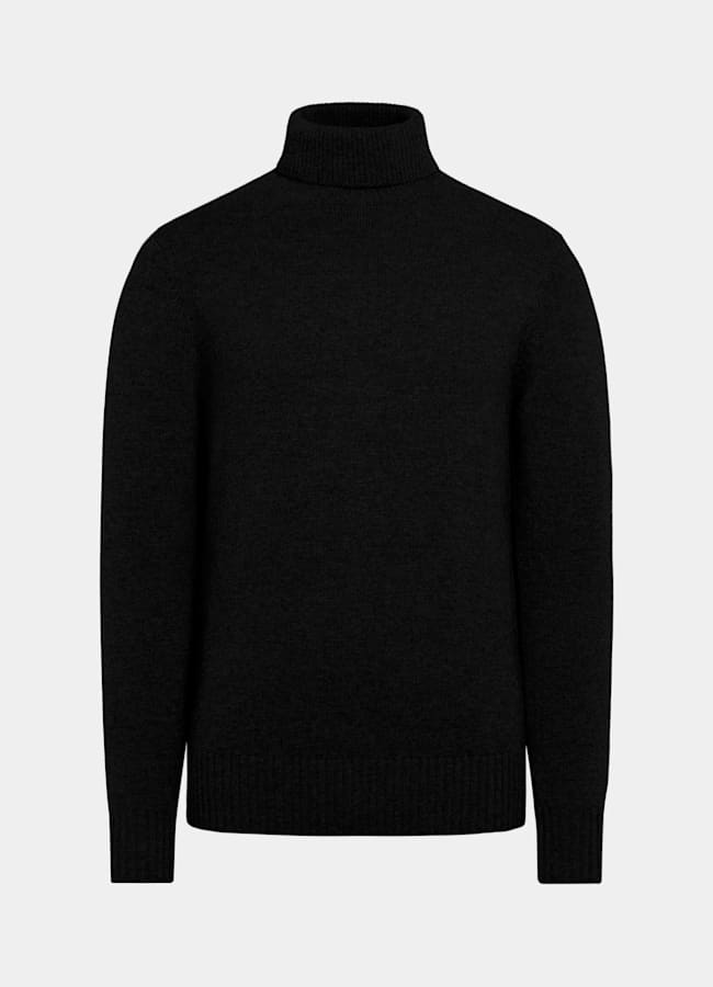 SUITSUPPLY Pure Cashmere Black Turtleneck