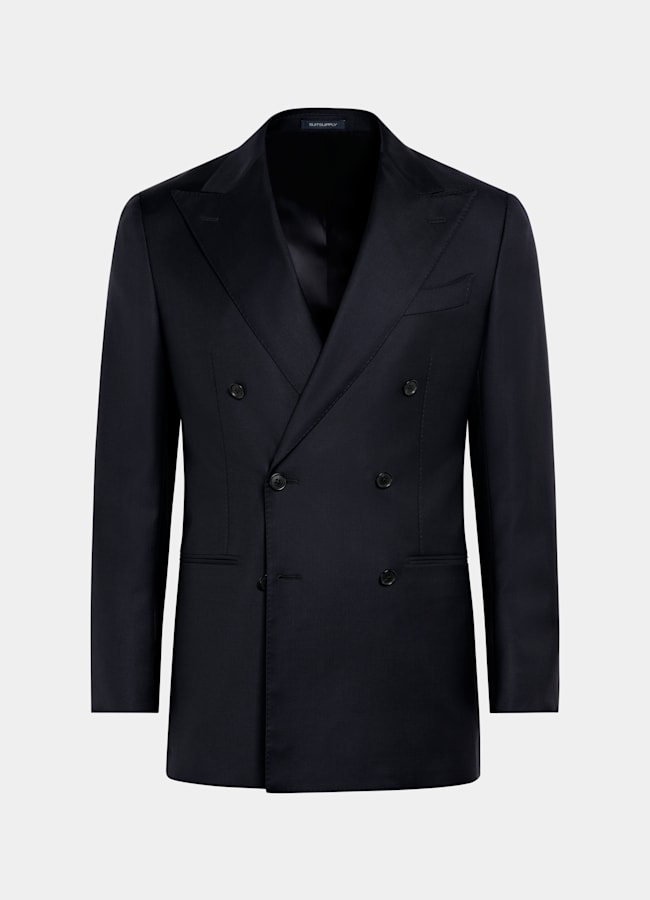 SUITSUPPLY All season Reine Schurwolle S110's von Vitale Barberis Canonico, Italien Havana Anzug navy Tailored Fit